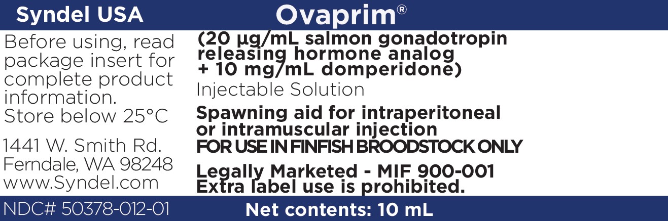 Ovaprim vial label