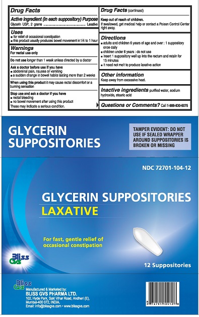 Glycerin Supp Adult