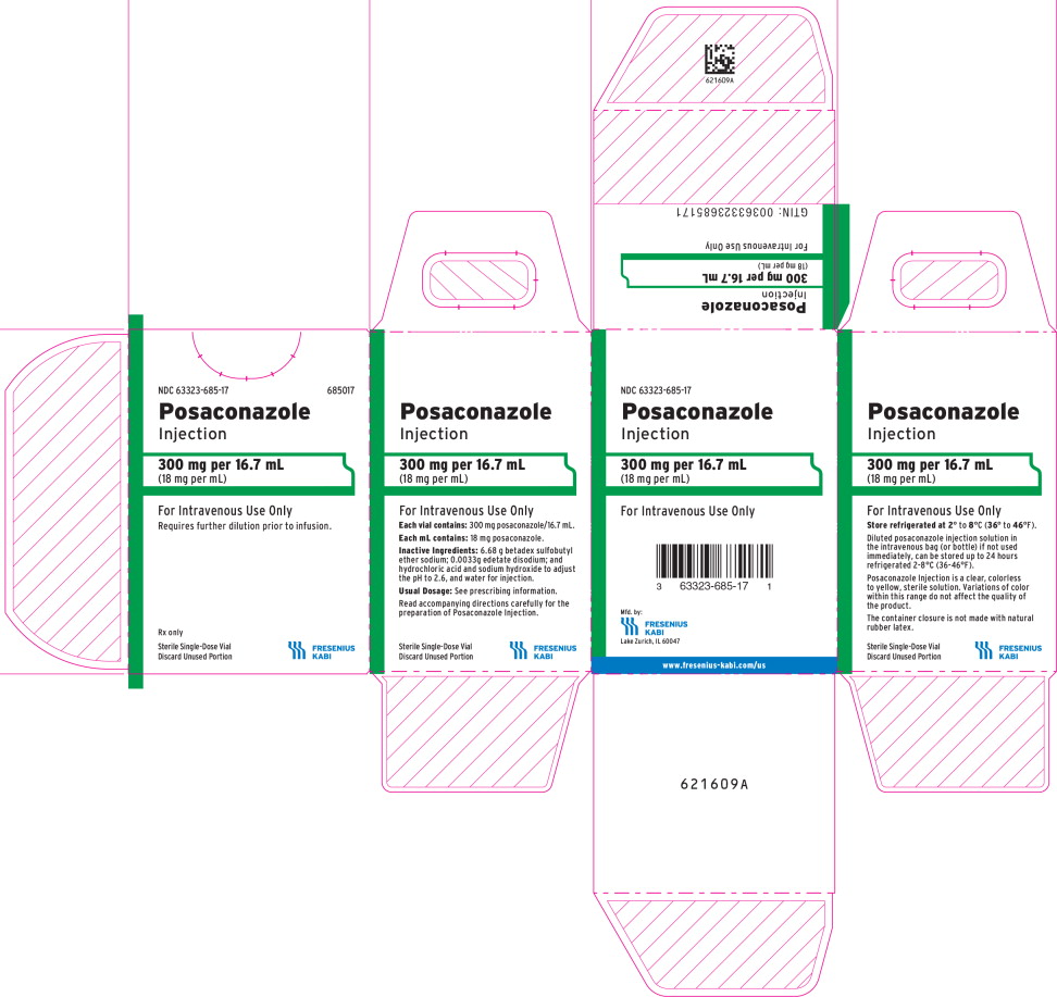 PACKAGE LABEL - PRINCIPAL DISPLAY – Posaconazole Injection Carton Label
