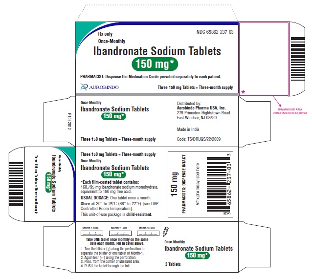 PACKAGE LABEL-PRINCIPAL DISPLAY PANEL - Blister Carton (Three 150 mg Tablets = Three-month supply)