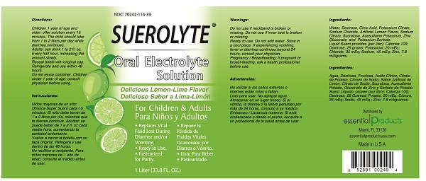 SUEROLYTE Oral Electrolyte Solution Lemon-Lime Flavor