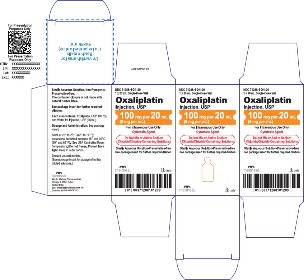 Principal Display Panel - Oxaliplatin Injection, USP 100 mg Vial Label
