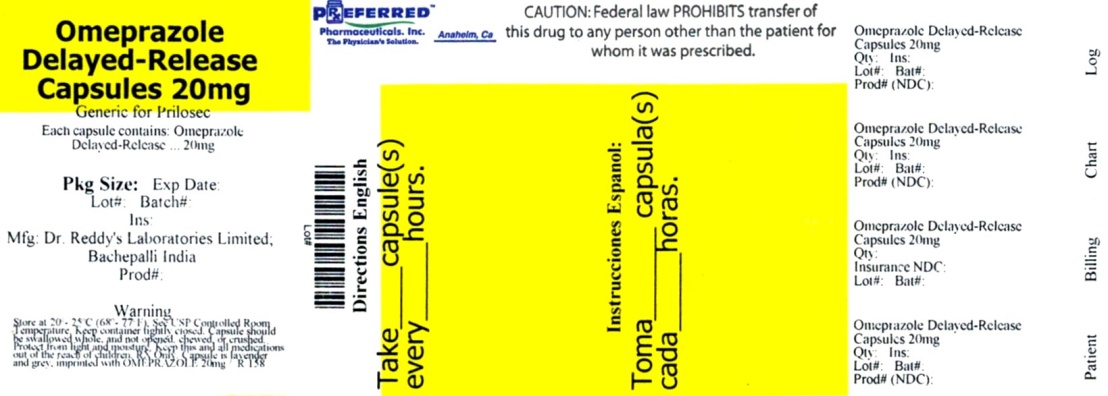 Omeprazole Delayed-Release Capsules 20mg