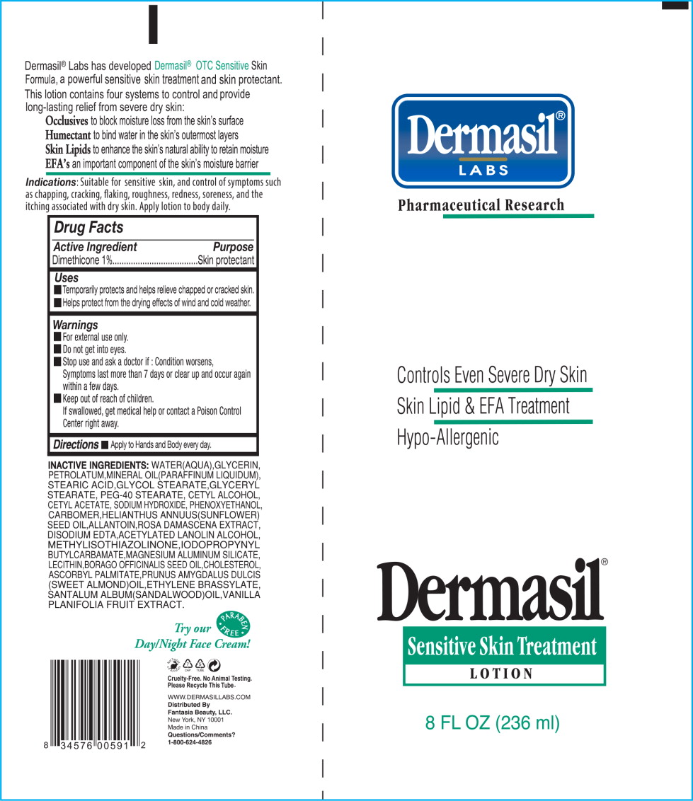 Principal Display Panel - Dermasil Sensitive 8 Tube Label
