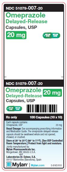 Omeprazole Delayed-Release 20 mg Capsules Unit Carton Label