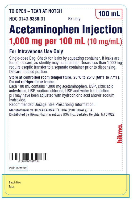 Acetaminophen by Hikma Pharmaceuticals USA Inc. ACETAMINOPHEN injection