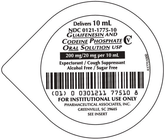 Principal Display Panel - 10 mL Unit Dose Cup Label - 1775