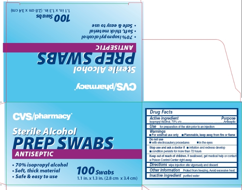 CVS pharmacy Sterile Alcohol Prep Swabs 100 count box