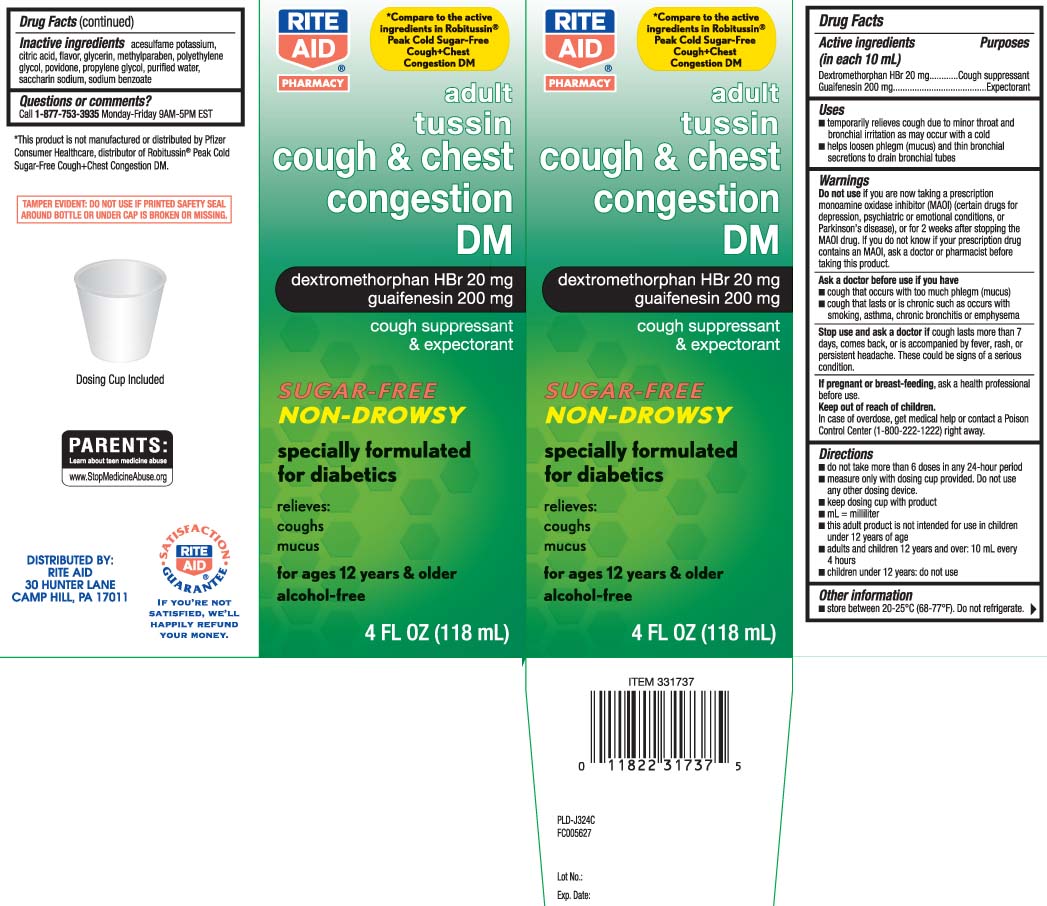 TUSSIN COUGH DM SUGAR FREE- dextromethorphan hbr, guaifenesin liquid