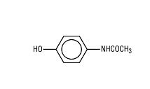 Structural Formula for Acetaminophin