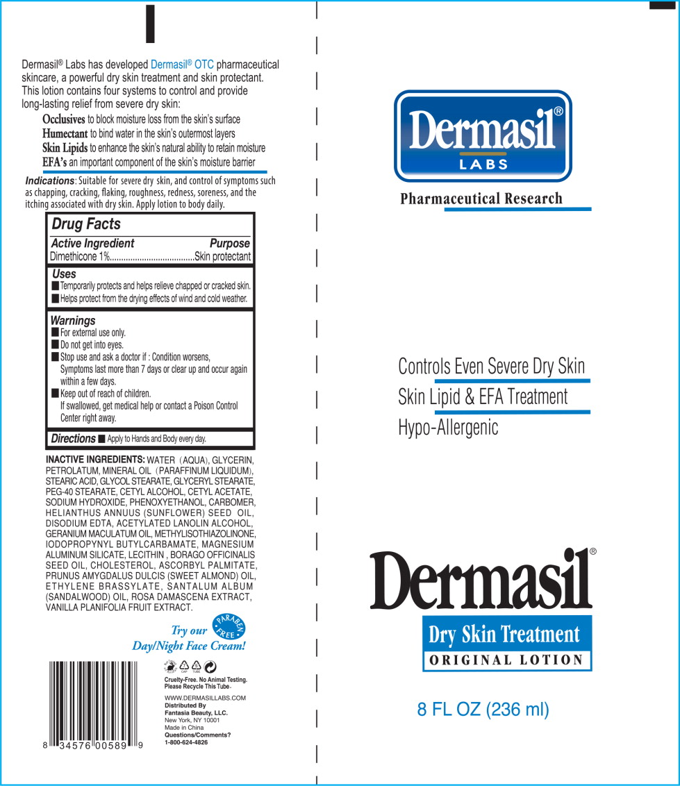 Principal Display Panel - Dermasil Original 8 Tube Label
