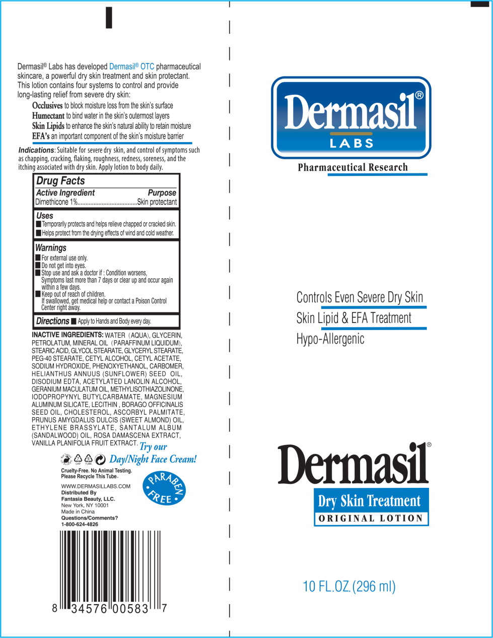 Principal Display Panel - Dermasil Dryskin 10 Tube Label
