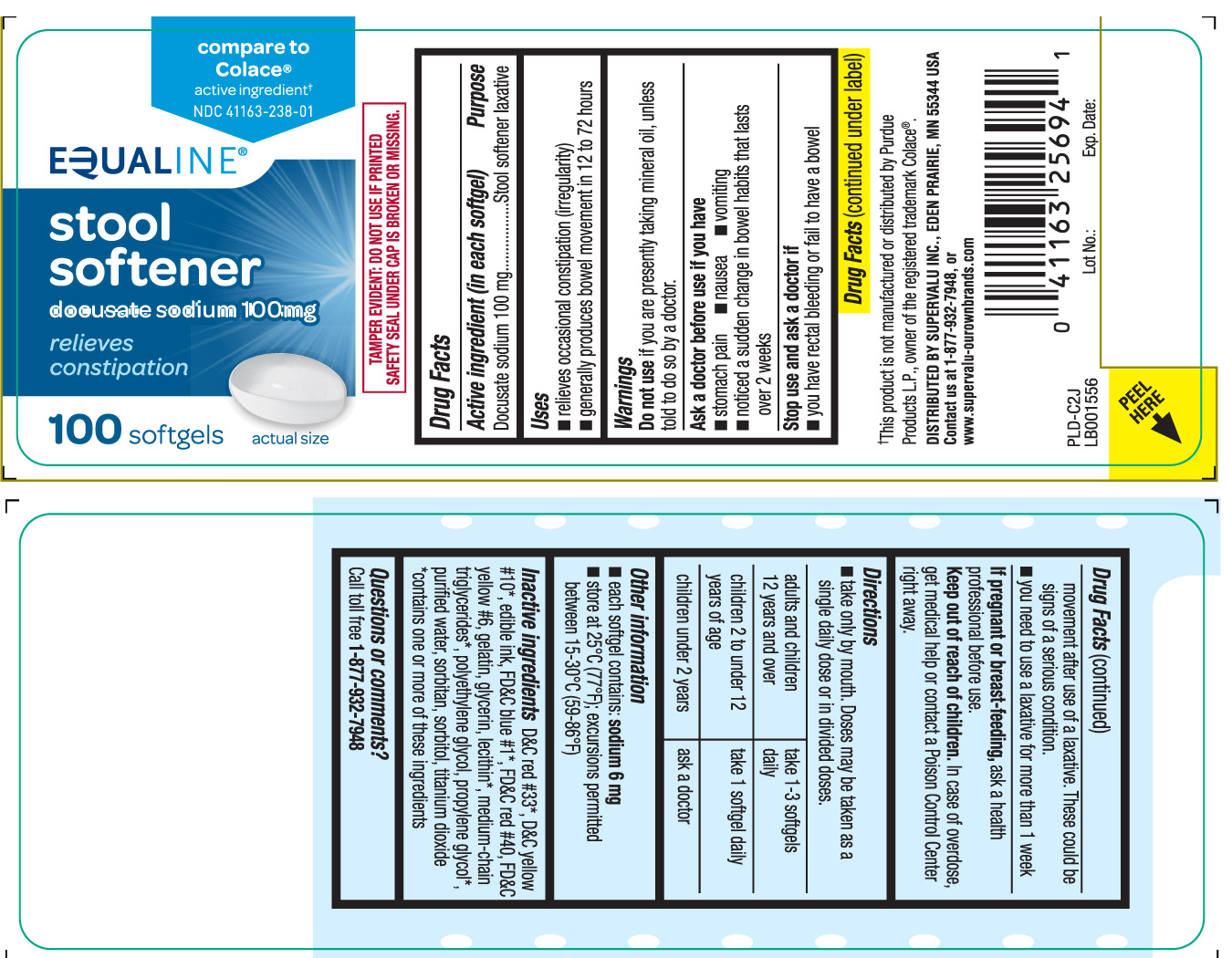 Docusate sodium 100 mg