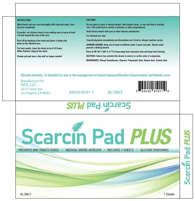PRINCIPAL DISPLAY PANEL
SCARCIN PAD PLUS
7 Sheets
Rx Only 
