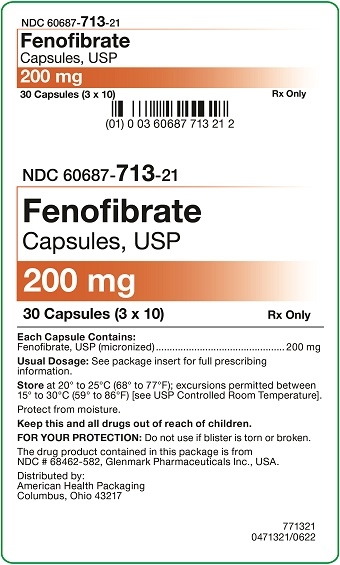 200 mg Fenofibrate Capsules Carton