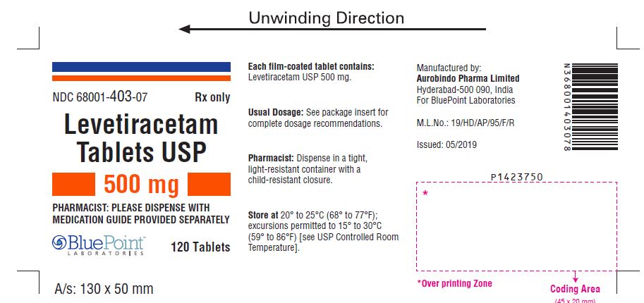 Levetiracetam Tablets USP 500mg 12/2019