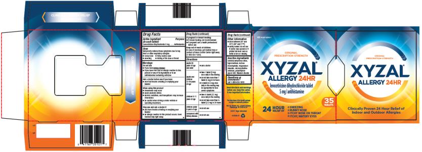 PRINCIPAL DISPLAY PANEL
NDC: <a href=/NDC/41167-3510-1>41167-3510-1</a>
XYZAL
Allergy 24HR
5 mg
35 Tablets
