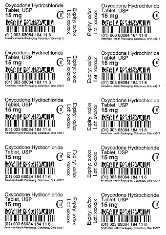 15 mg Oxycodone HCl Tablet Blister