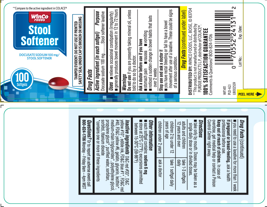 Docusate sodium 100 mg