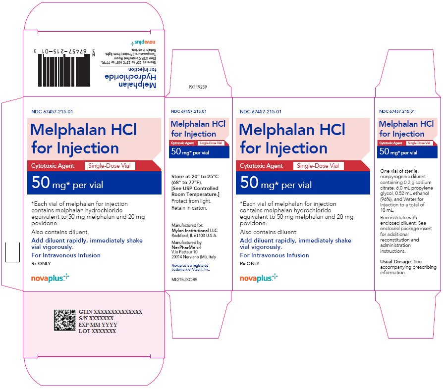 Melphalan Hydrochloride for Injection 50 mg per vial Carton Label