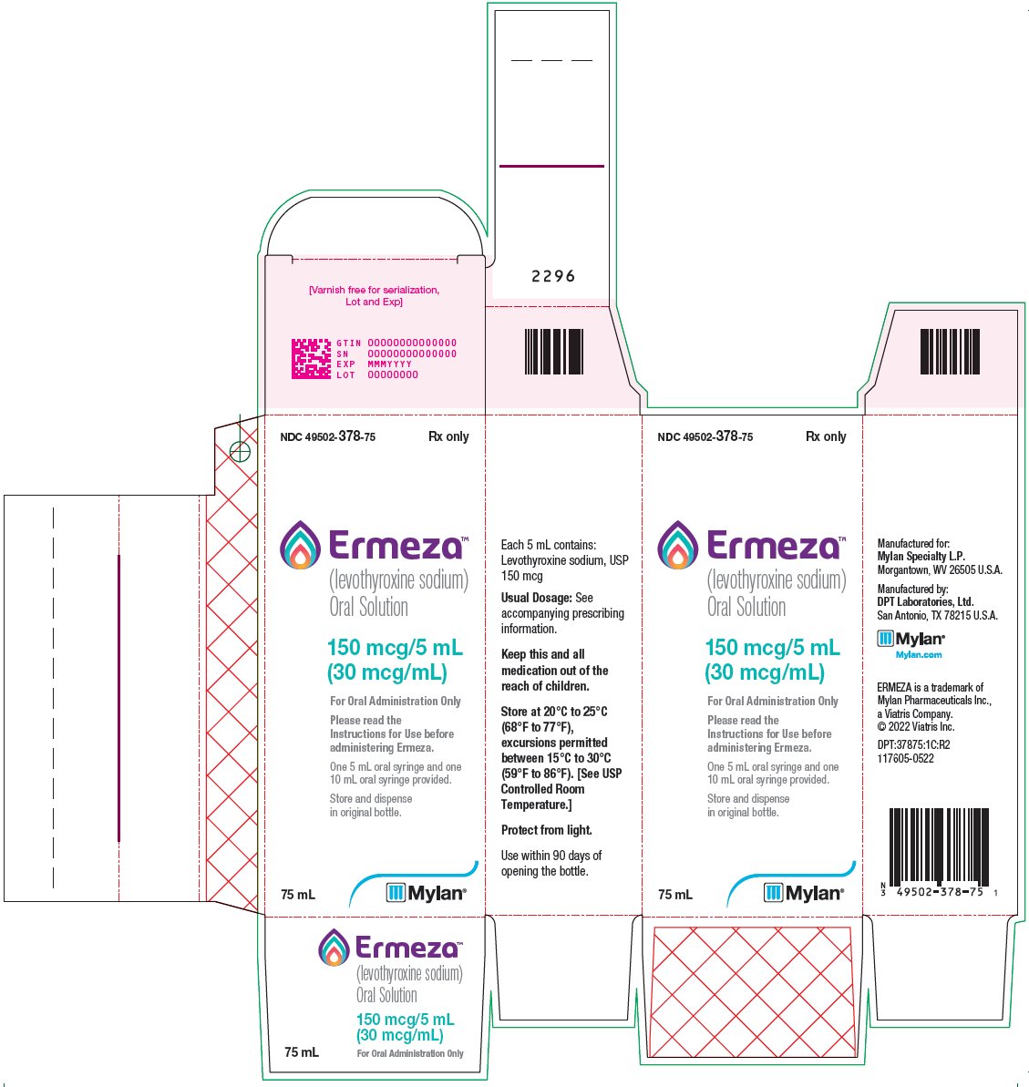 Ermeza Oral Solution 150 mcg/5 mL Carton Label