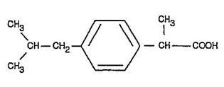 Ibuprofen structure