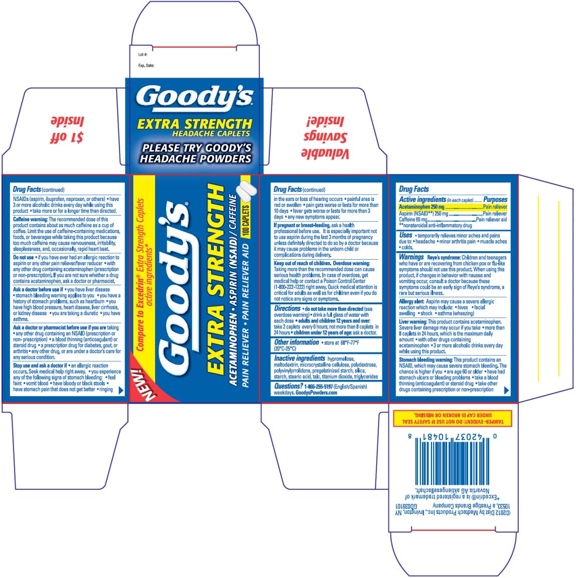 PRINCIPAL DISPLAY PANEL
Goody’s EXTRA STRENGTH