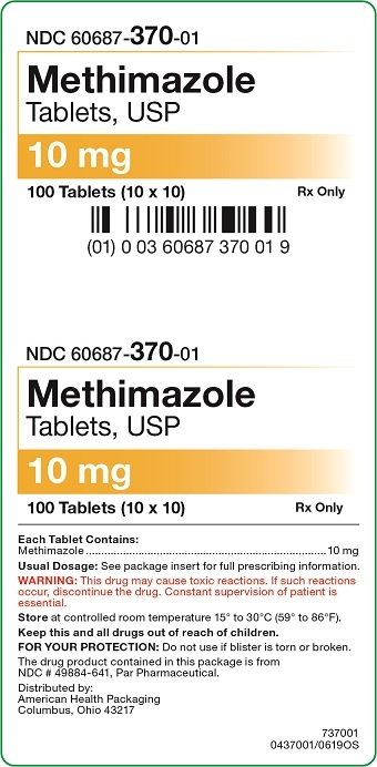 10 mg Methiamiazole Tablets Carton