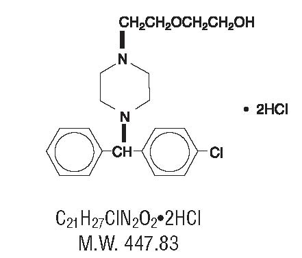 Hydroxyzine Chemical Structure