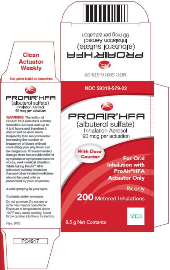 ProAir® HFA (albuterol sulfate) Inhalation Aerosol 90 mcg per Actuation, 200 Metered Inhalations Carton, Part 2 of 2