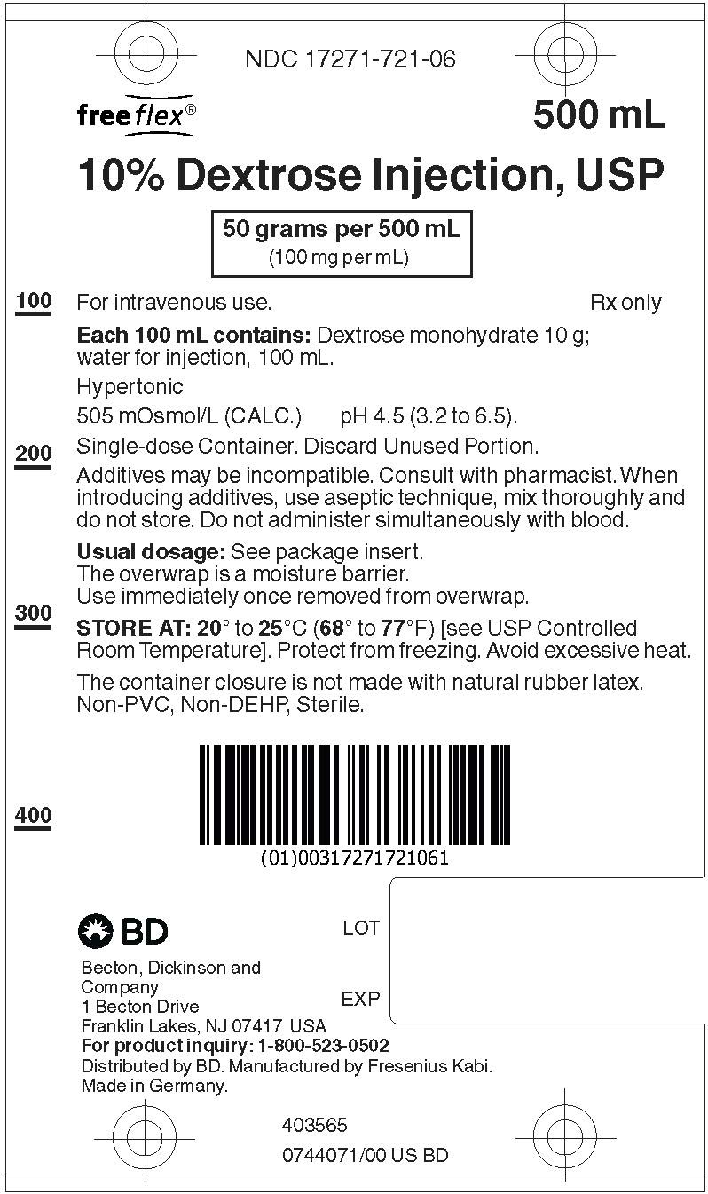 PACKAGE LABEL - PRINCIPAL DISPLAY PANEL - 10% Dextrose Bag Label
