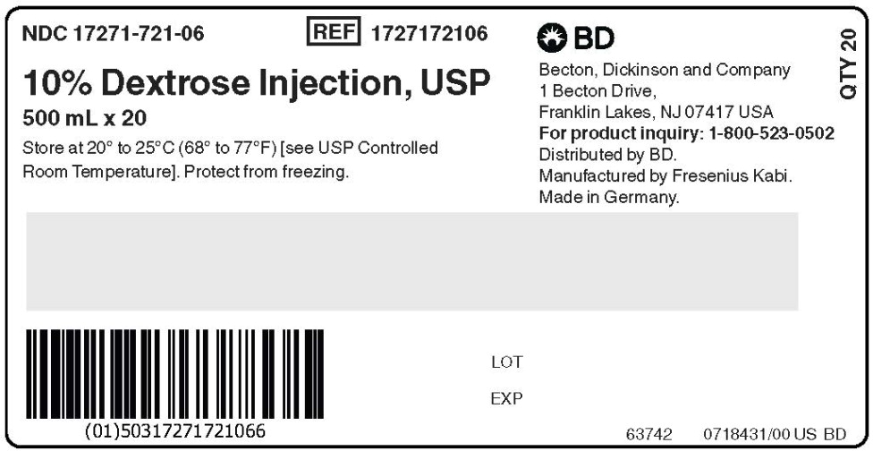 PACKAGE LABEL - PRINCIPAL DISPLAY PANEL - 10% Dextrose Case Label
