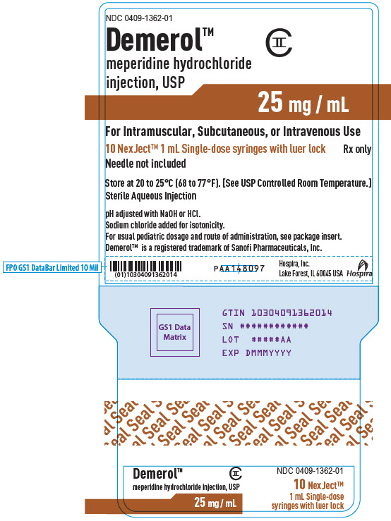PRINCIPAL DISPLAY PANEL - 25 mg Syringe Cello Pack