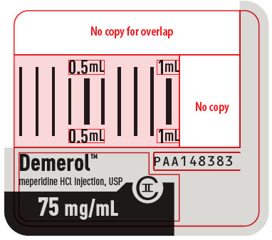 PRINCIPAL DISPLAY PANEL - 75 mg Syringe Label - PAA148383