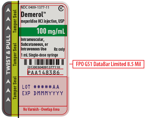 PRINCIPAL DISPLAY PANEL - 100 mg Syringe Label - PAA148386