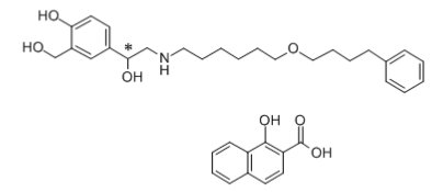 Salmeterol Zinofoate Structural Formula