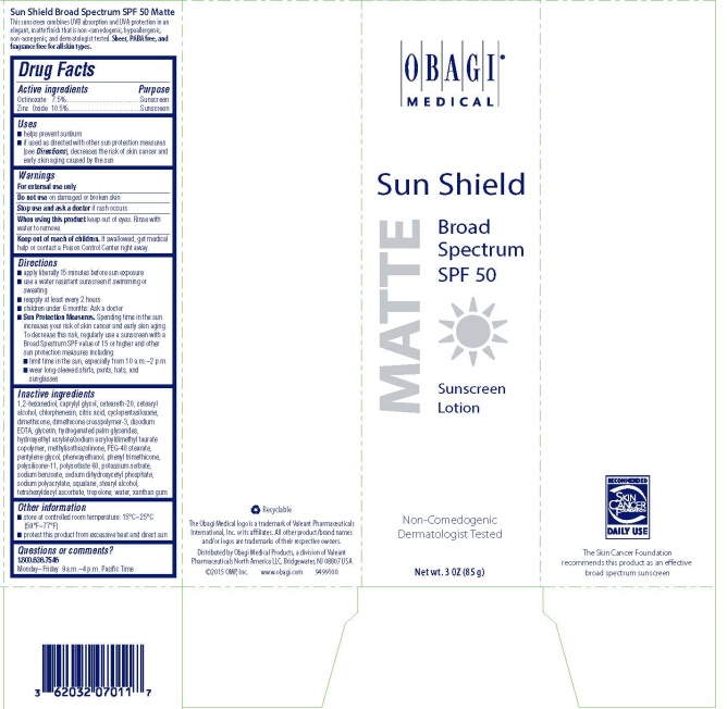 Sun Shield Broad Spectrum SPF 50 MATTE Sunscreen Lotion - 85g