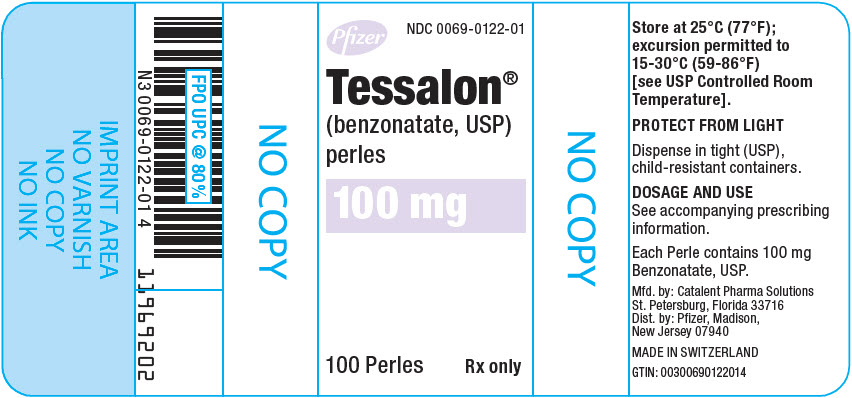PRINCIPAL DISPLAY PANEL - 100 mg Perle Bottle Label