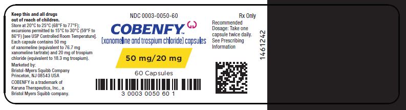 50 mg/20 mg Bottle Labels