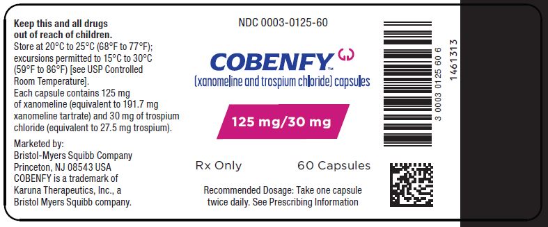 125 mg/30 mg Capsule Bottle Label