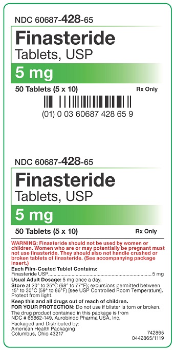 5 mg Finasteride Tablets Carton - 50UD