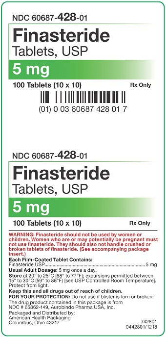 5 mg Finasteride Tablets Carton - 100UD