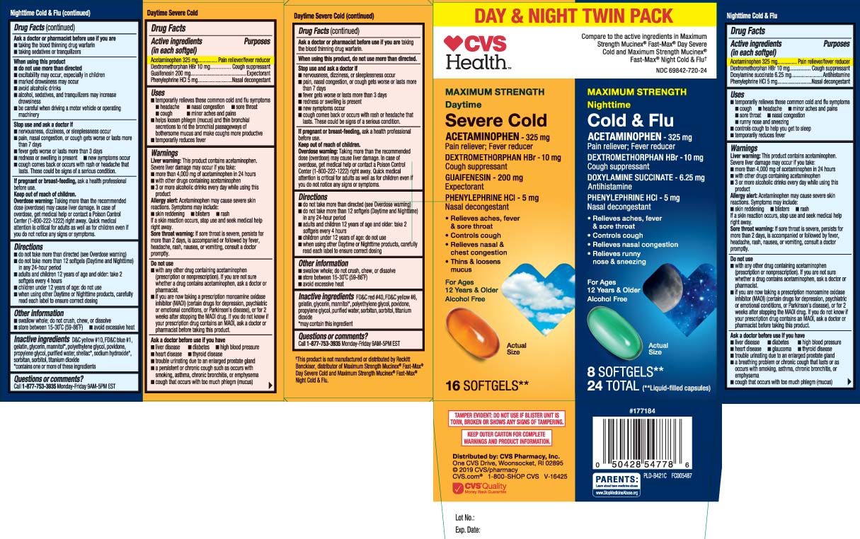 Acetaminophen 325 mg, Dextromethorphan HBr 10 mg, Guaifenesin 200 mg, Phenylephrine HCI 5 mg, Acetaminophen 325 mg, Dextromethorphan HBr 10 mg, Doxylamine Succinate 6.25mg, Phenylephrine HCI 5 mg