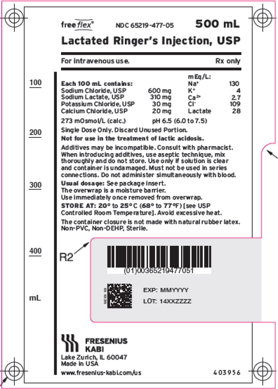 PACKAGE LABEL – PRINCIPAL DISPLAY – Lactated Ringer's Injection, USP 500 mL Bag
