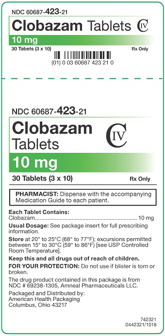 10 mg Clobazam Tablets Carton