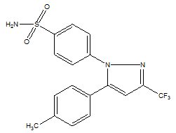 Celecoxib Structural Formula