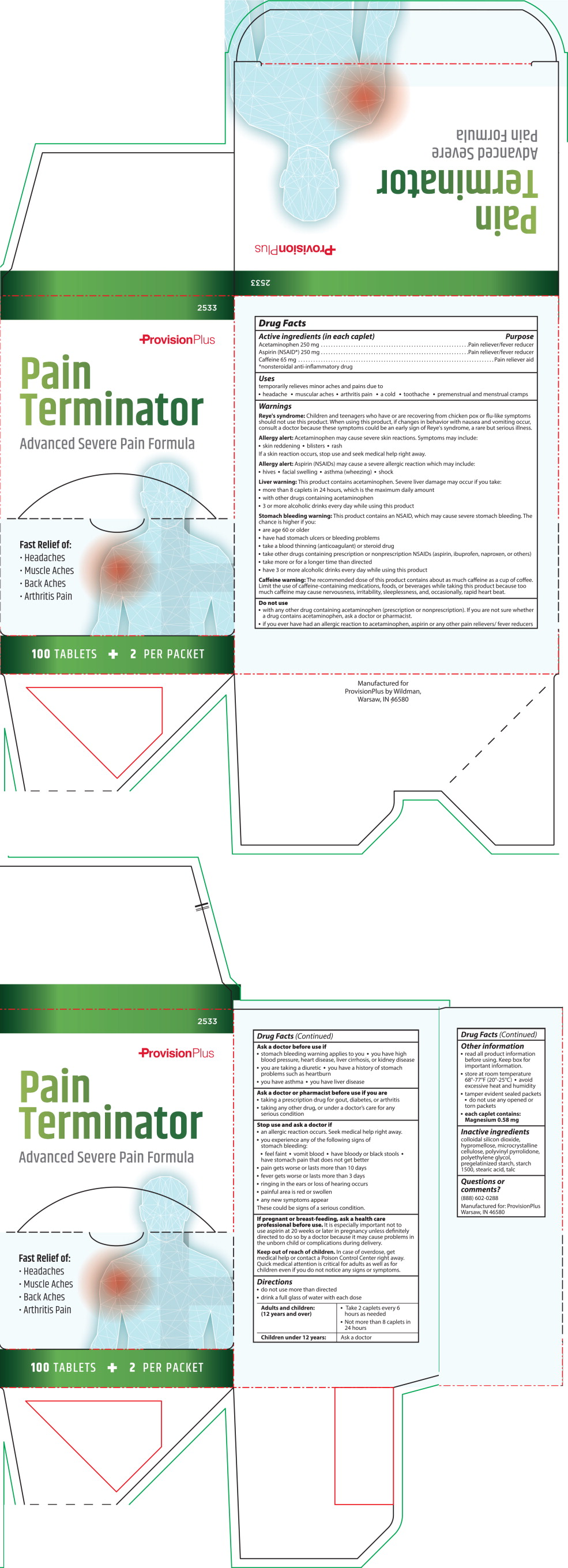 Principal Display Panel – 100 Caplet Box Label
