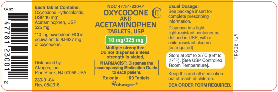OXYCODONE AND ACETAMINOPHEN tablet