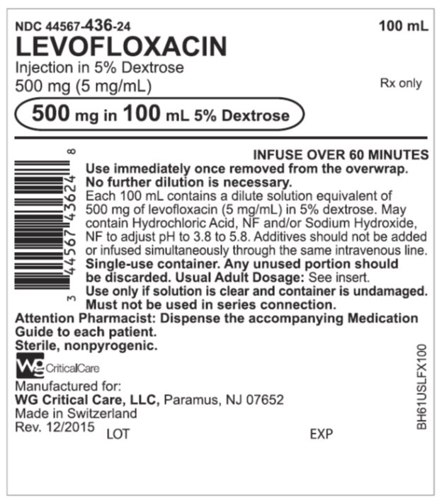 Levofloxacin 500 mg Bag Label
