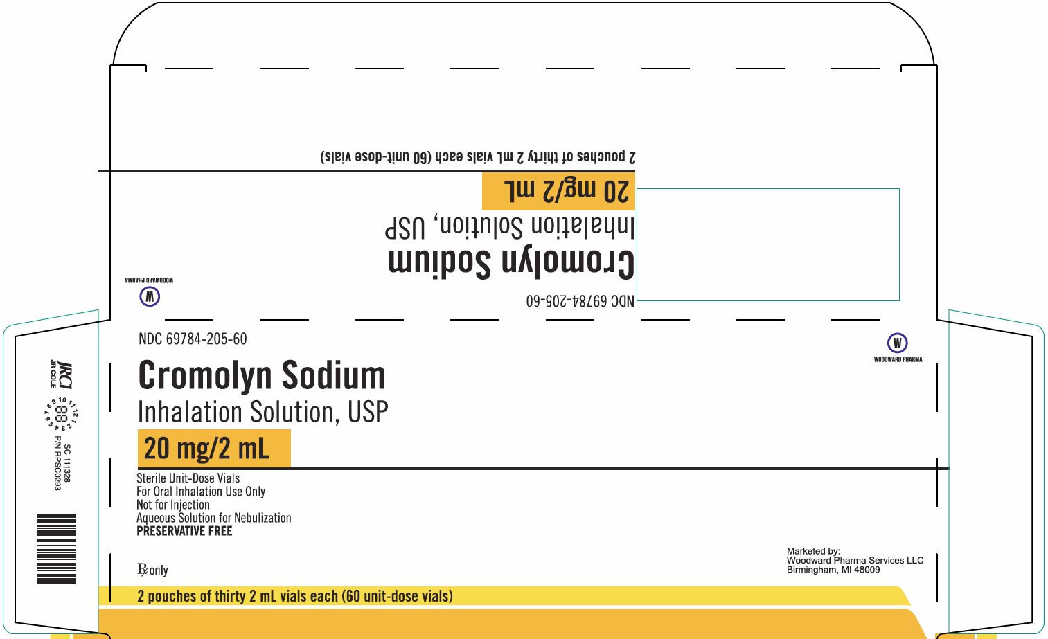 Cromolyn Sodium Inhalation Solution 20 mg/2 mL 60 Unit-Dose Vials Carton, Part 1 of 1